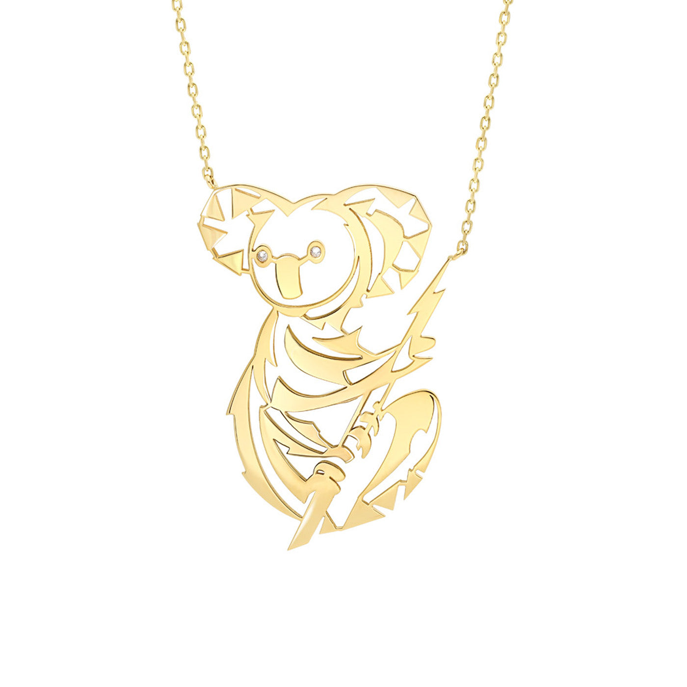 Collier Animal Tattoo koala diamants