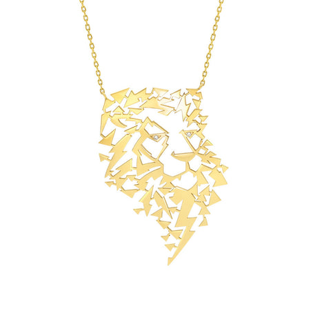 Collier Animal Tattoo lion diamants