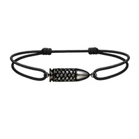 Bracelet cordon Bang Bang diamants noirs
