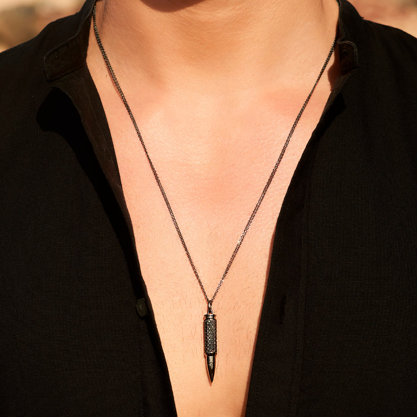 Fatal Attraction black diamond necklace