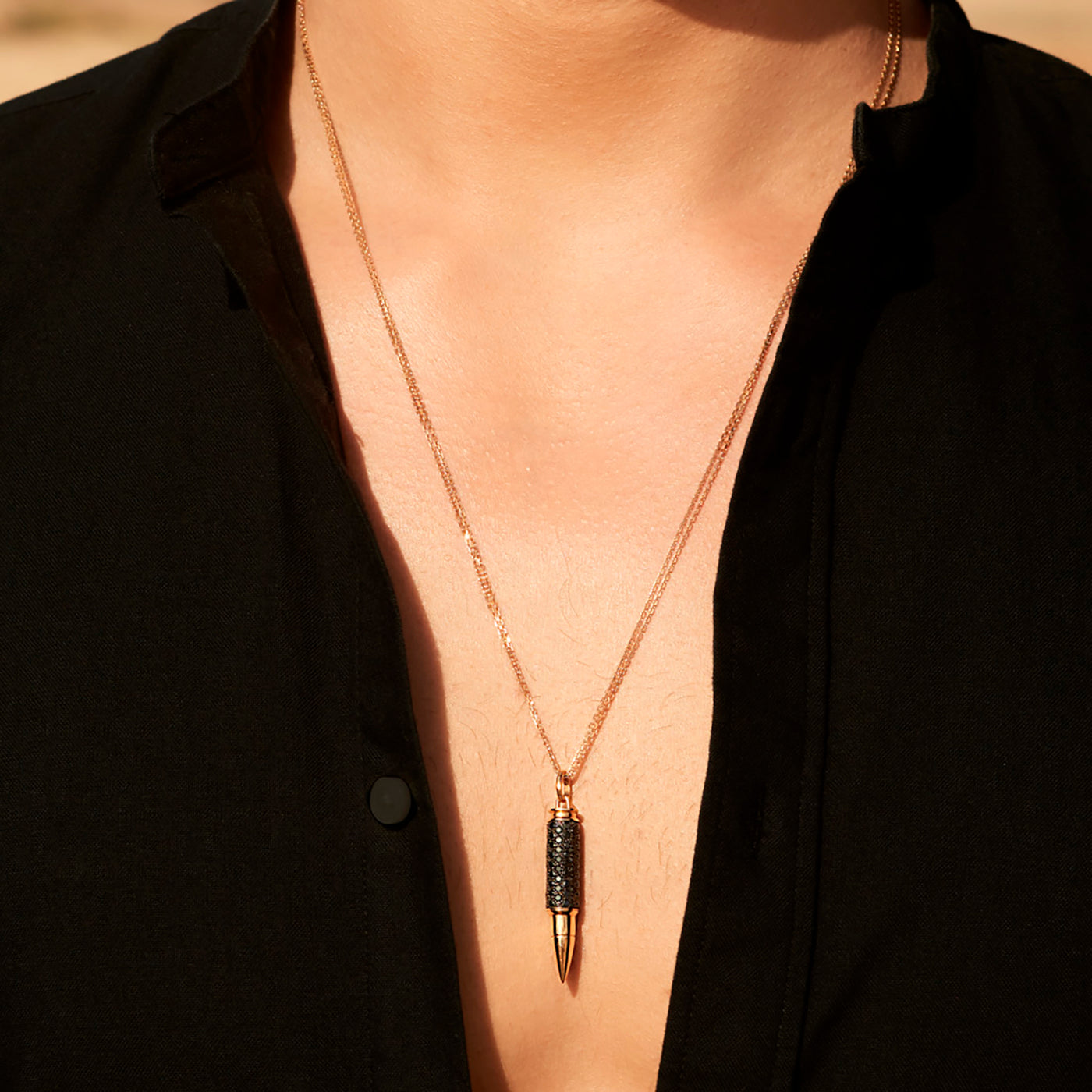 Collier Fatal Attraction diamants noirs