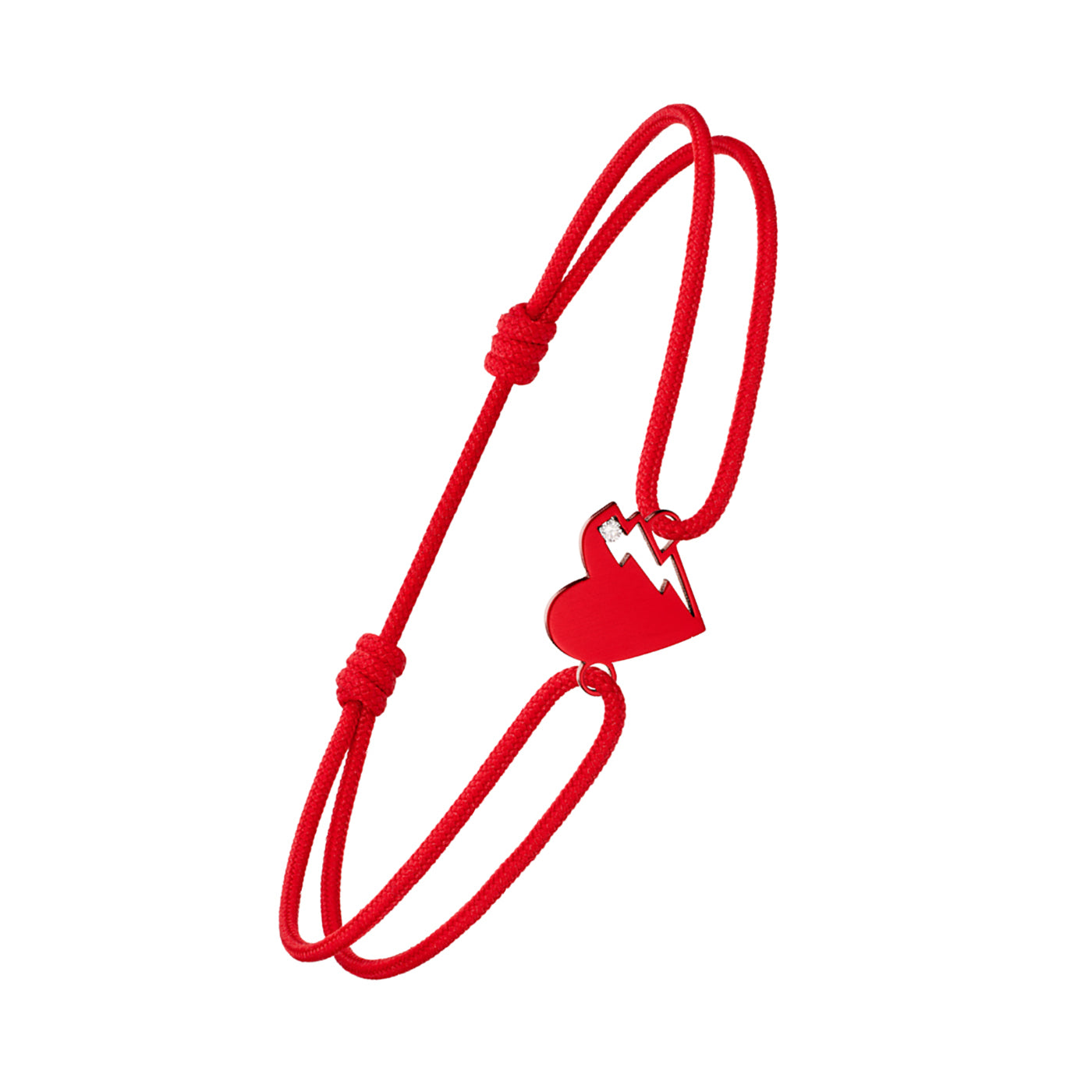Bracelet cordon Lovetag diamant