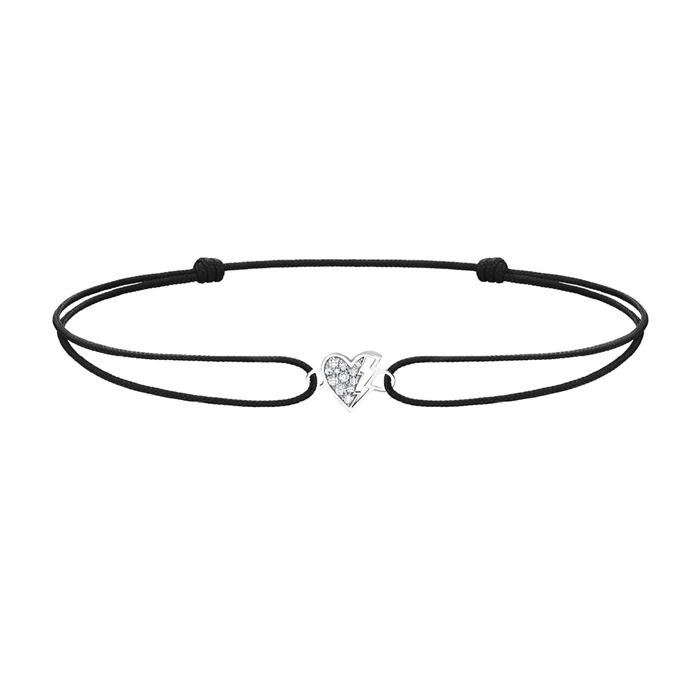 Bracelet cordon Lovetag diamants