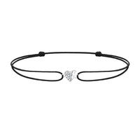 Bracelet cordon Lovetag diamants