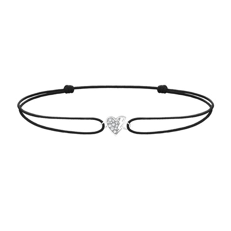 Bracelet cordon Lovetag diamants