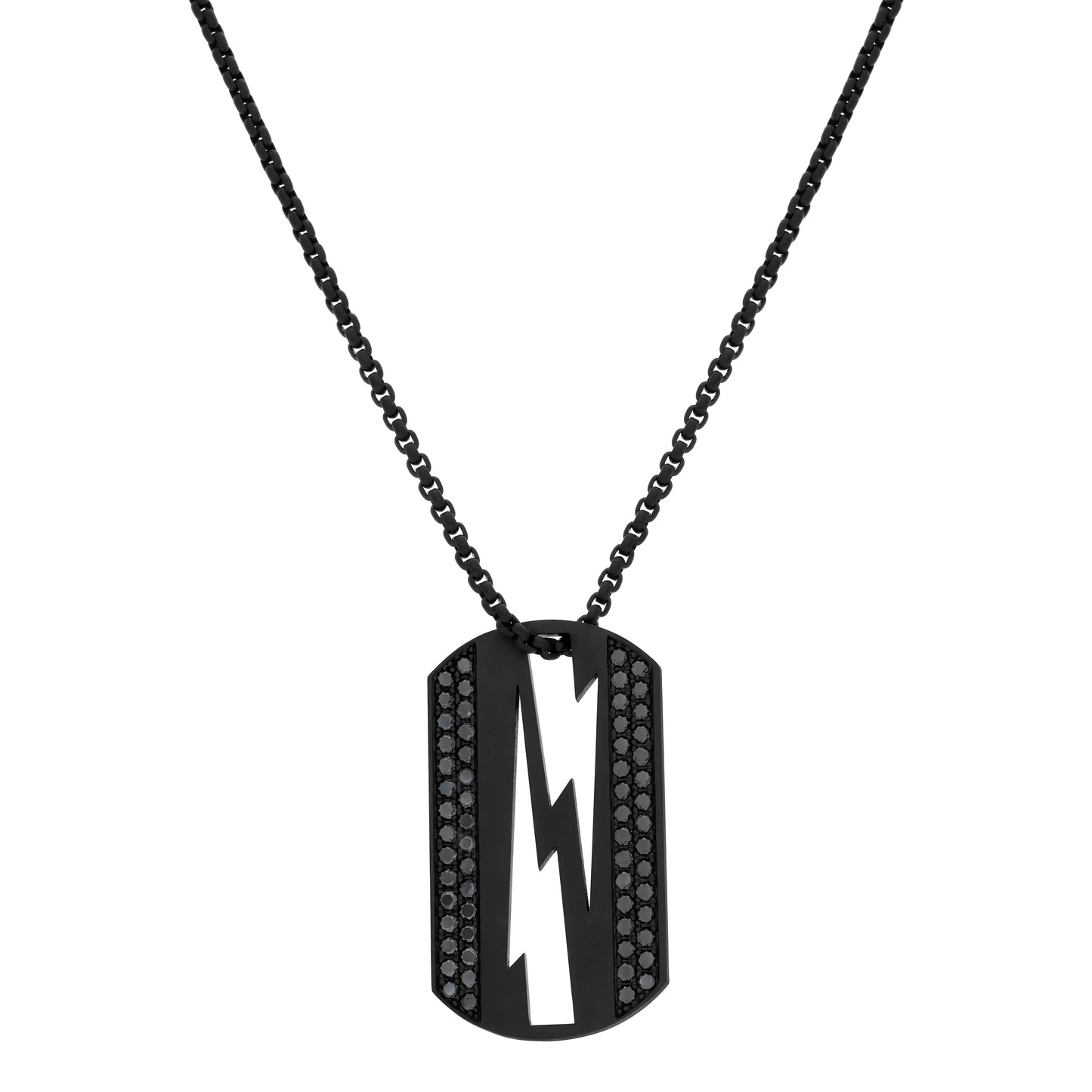 Collier Lovetag diamants noirs