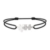 Bracelet cordon Puzzle Duo diamants
