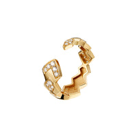 Bague Python diamants