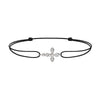 Bracelet cordon Python diamants