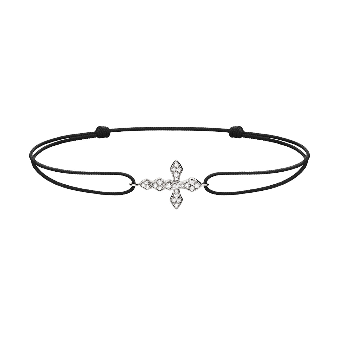 Bracelet cordon Python diamants