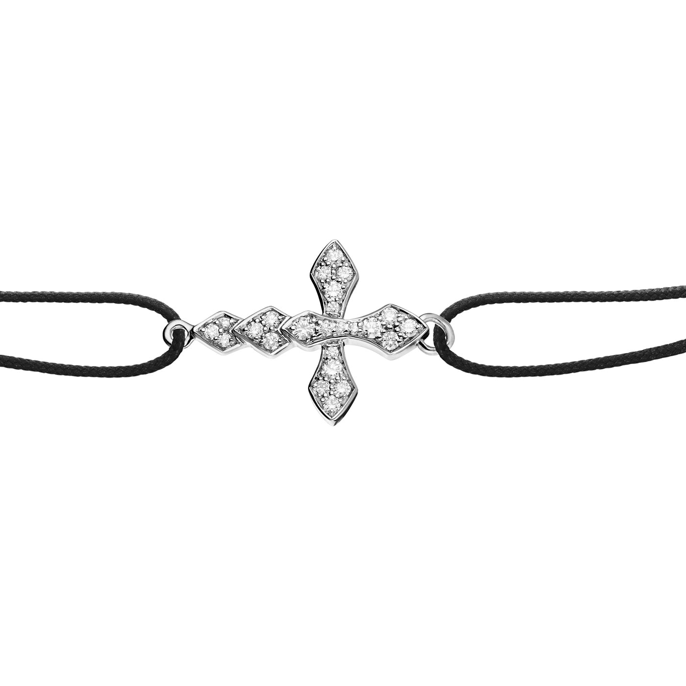 Bracelet cordon Python diamants