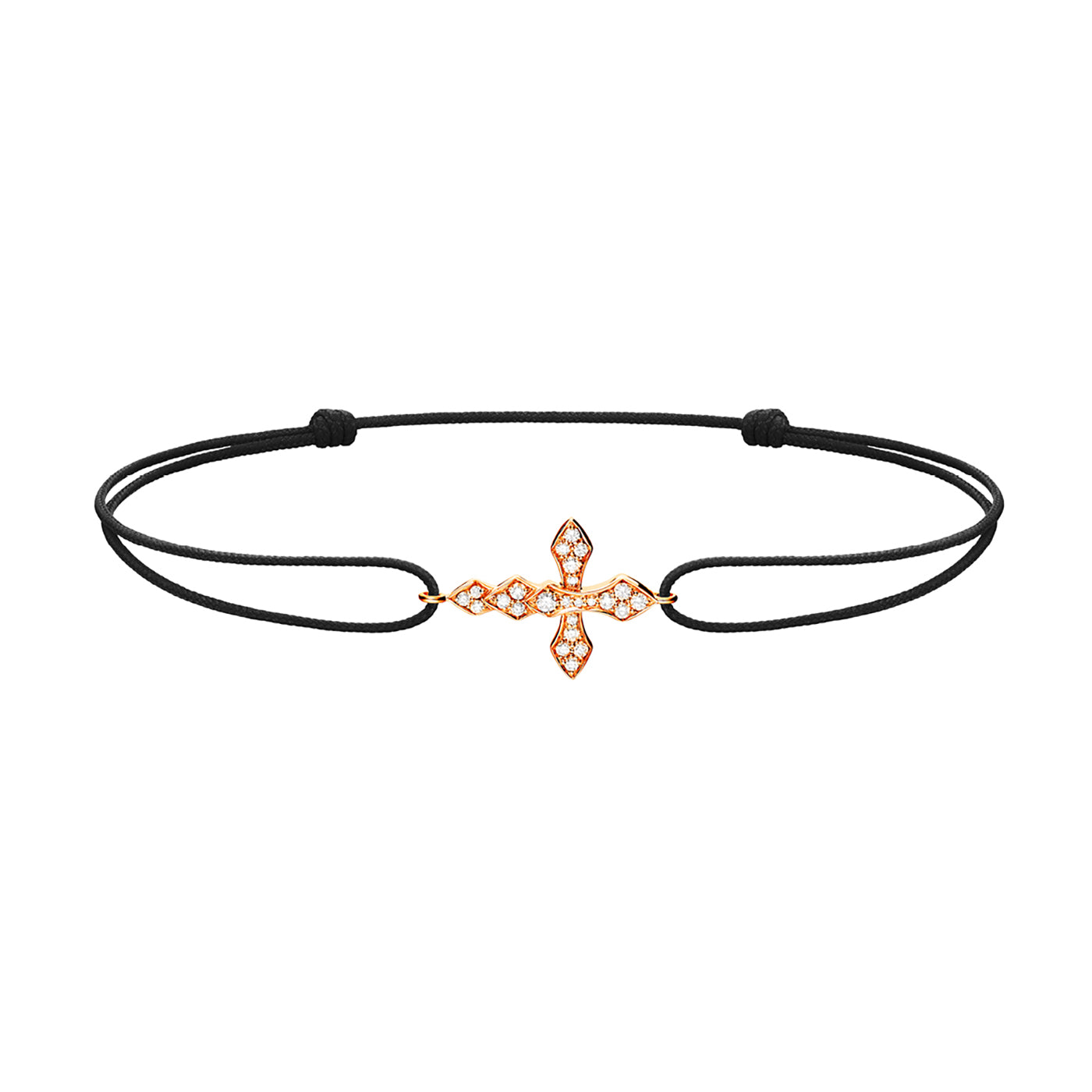 Bracelet cordon Python diamants