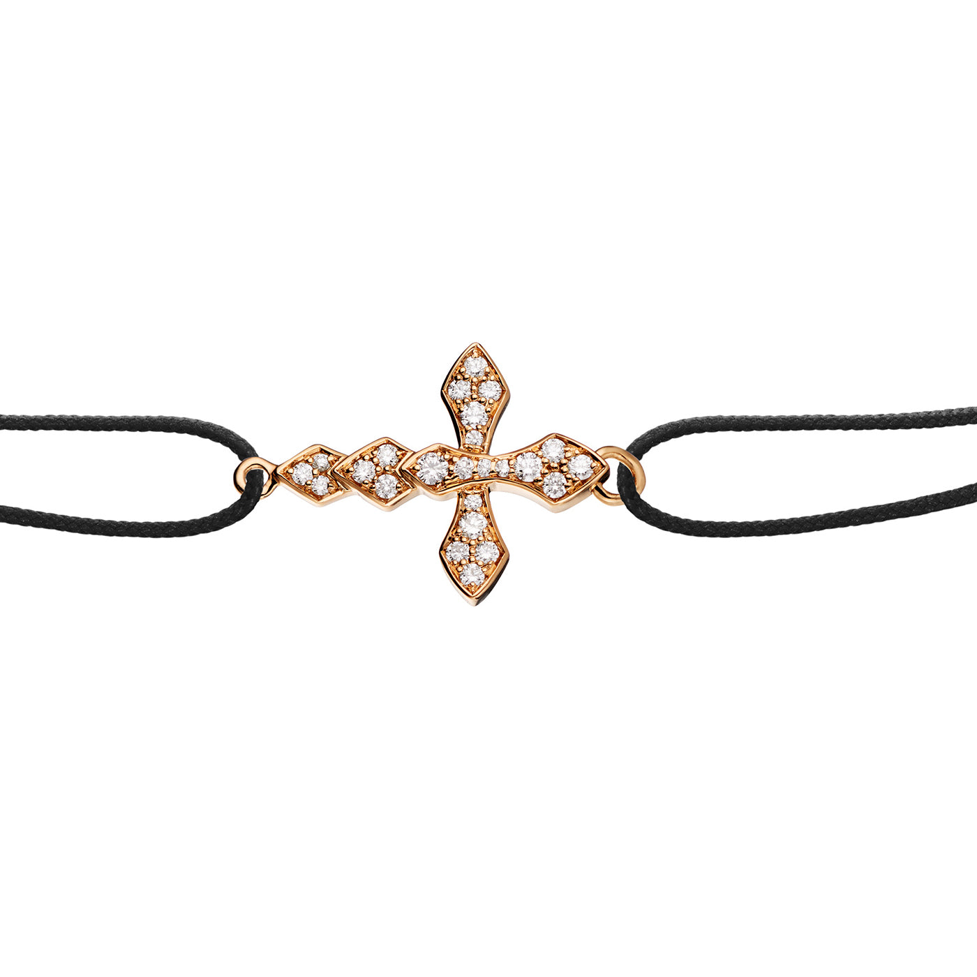 Bracelet cordon Python diamants