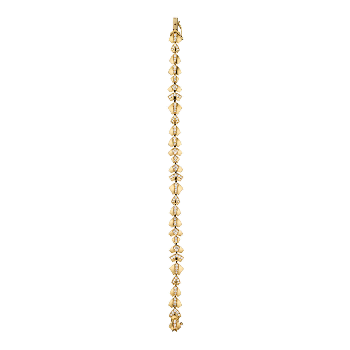 Bracelet articulé PM Python diamants