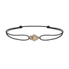 Bracelet cordon Python diamant