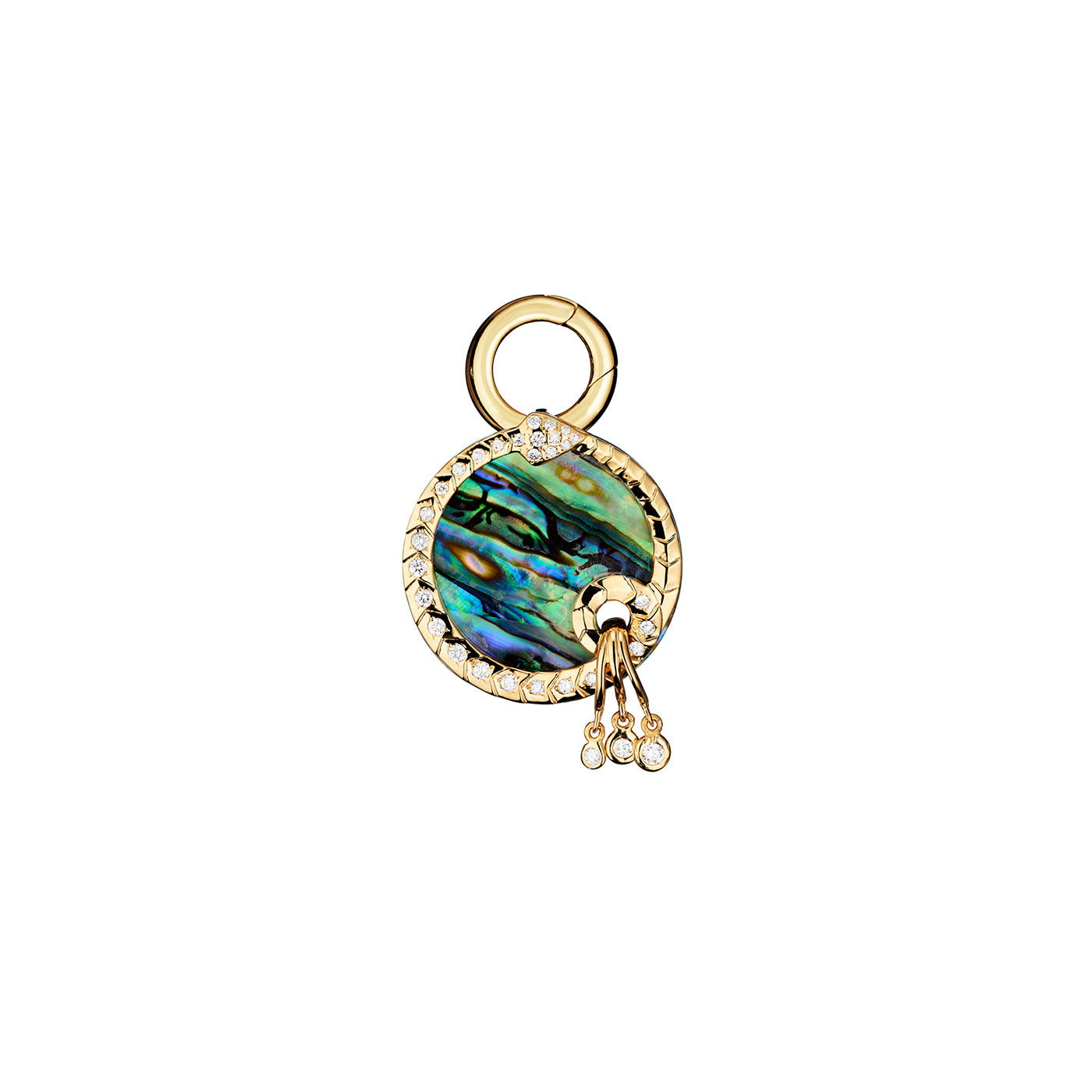 Charm Talisman abalone & diamants - Infinity