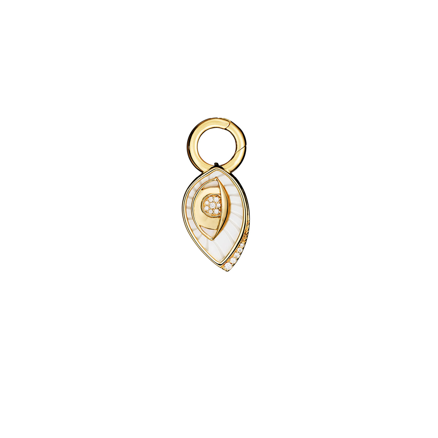 Charm Talisman nacre & diamants - Protection