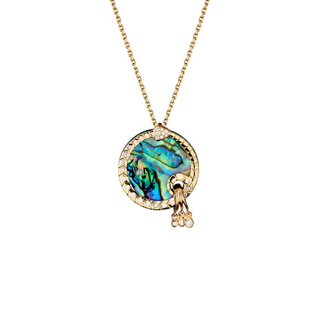 Talisman Necklace Abalone & Diamonds – Infinity