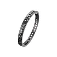 Bracelet jonc Capture Me diamants noirs