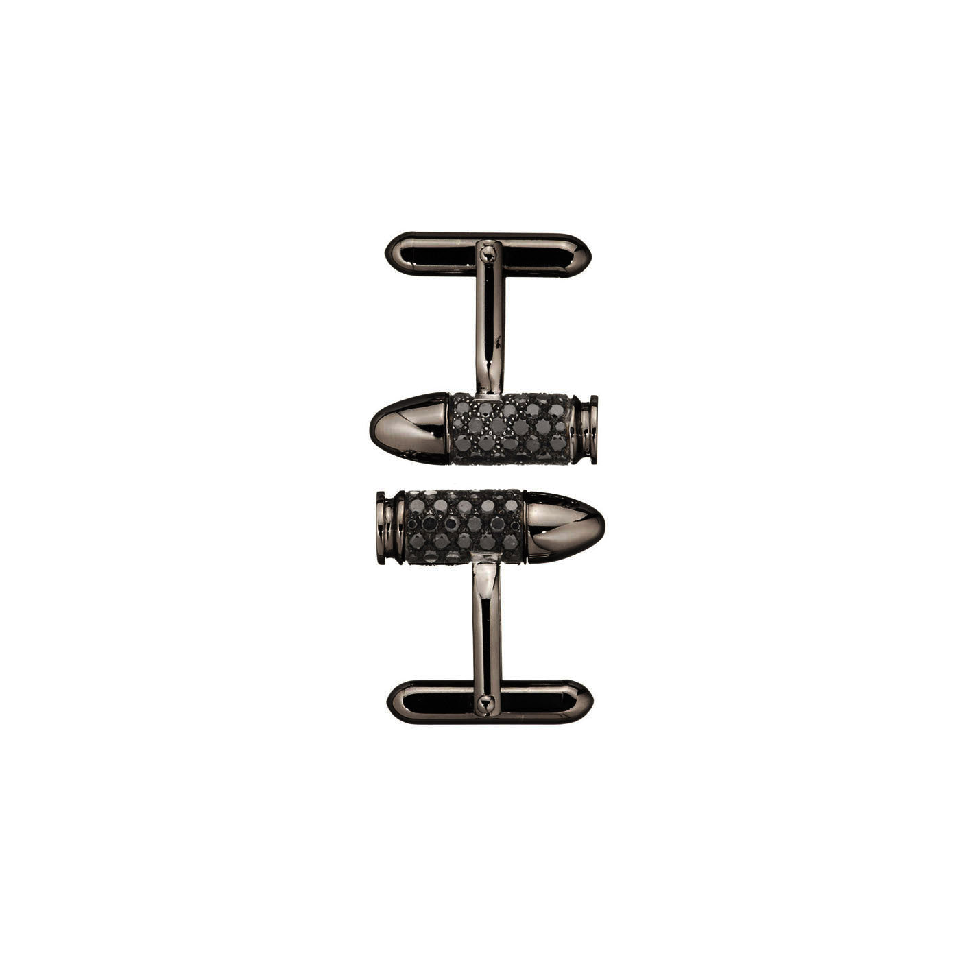 Boutons de manchettes Bang Bang diamants noirs