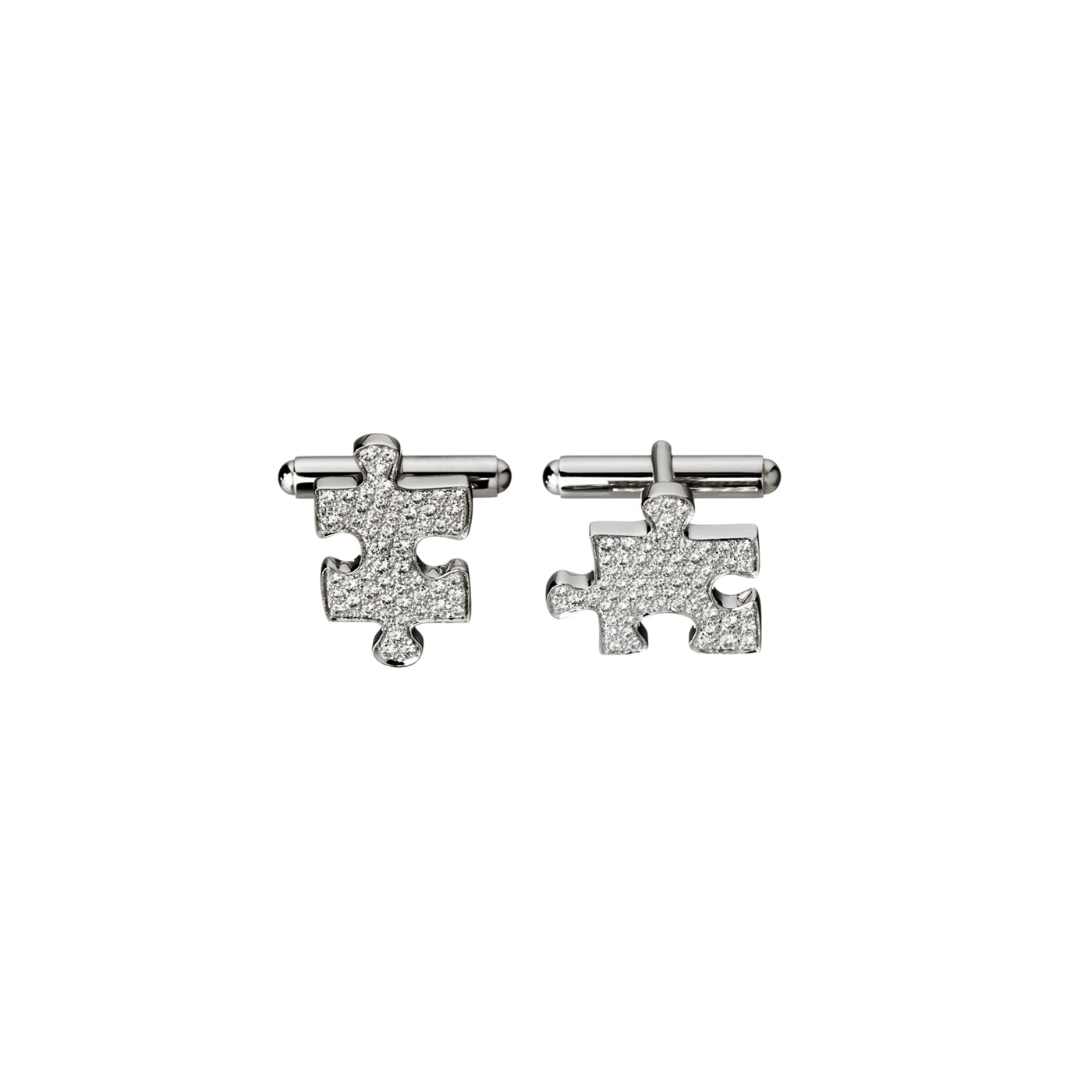 Boutons de manchettes Puzzle diamants