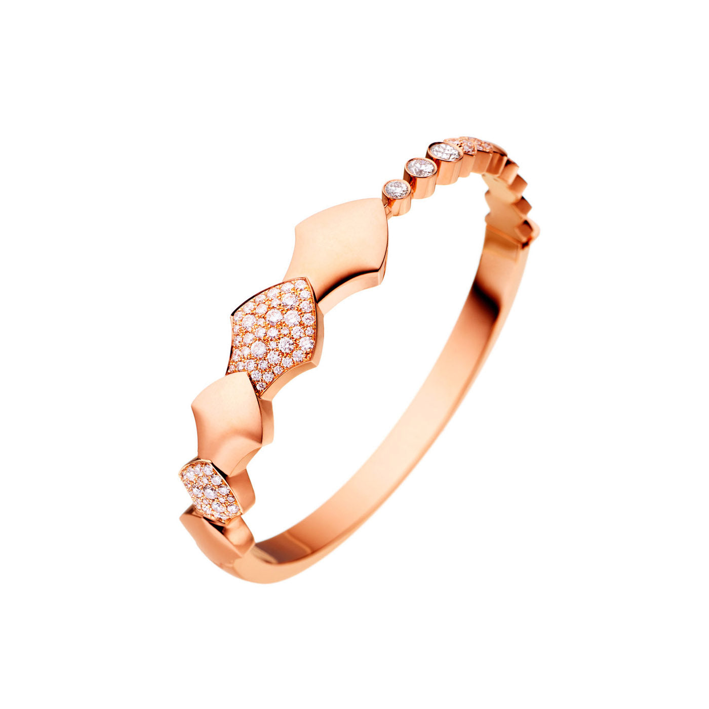 Bracelet jonc Python diamants