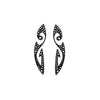 Boucles d'oreilles Tattoo diamants noirs