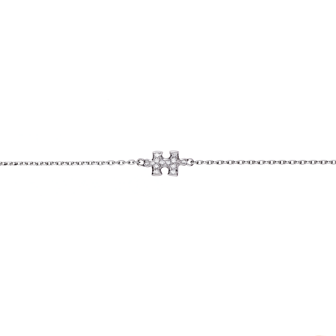 Bracelet chaîne Mini Puzzle diamants