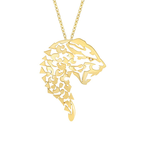 Animal Tattoo jaguar diamond necklace