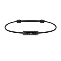 Bracelet cordon Capture Amulet diamants noirs