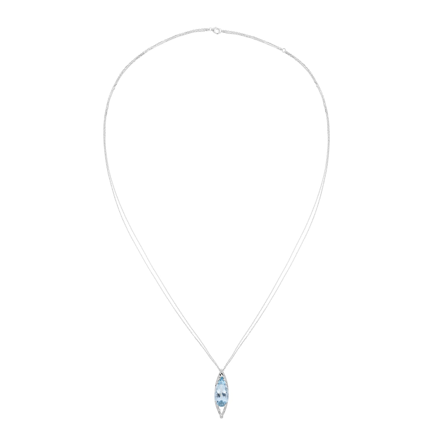 Collier Capture in Colors aigue-marine diamants