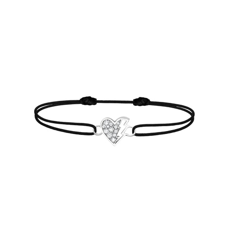 Bracelet cordon Lovetag diamants