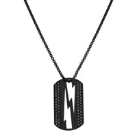 Collier Lovetag diamants noirs