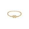 Bague chaîne Mini Puzzle diamants