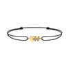Mini Puzzle Duo diamonds cord bracelet