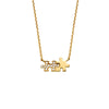 Mini Puzzle Duo diamonds necklace