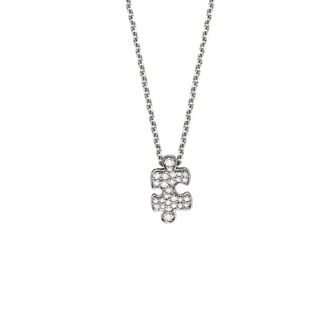 Mini Puzzle diamond necklace
