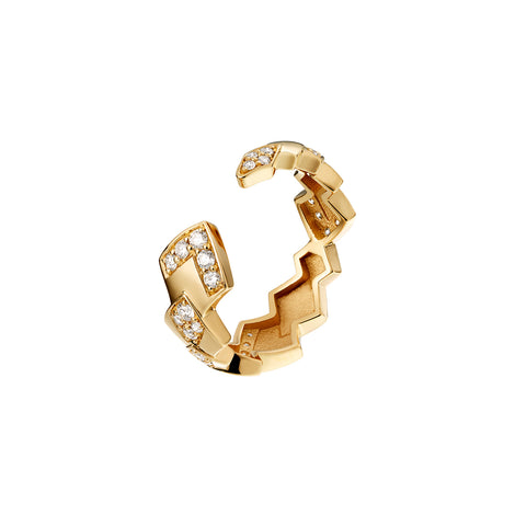 Bague Python diamants