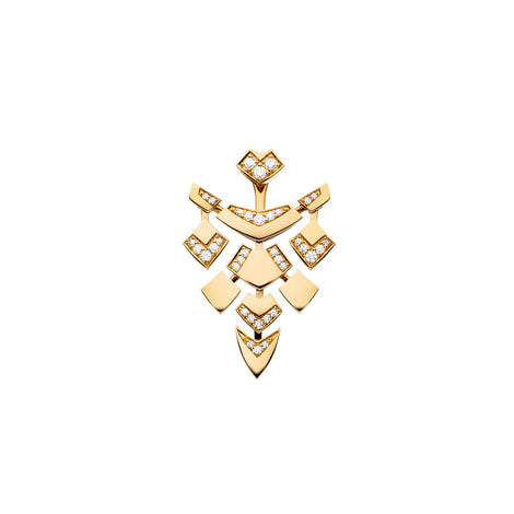 Boucle d'oreille Python diamants