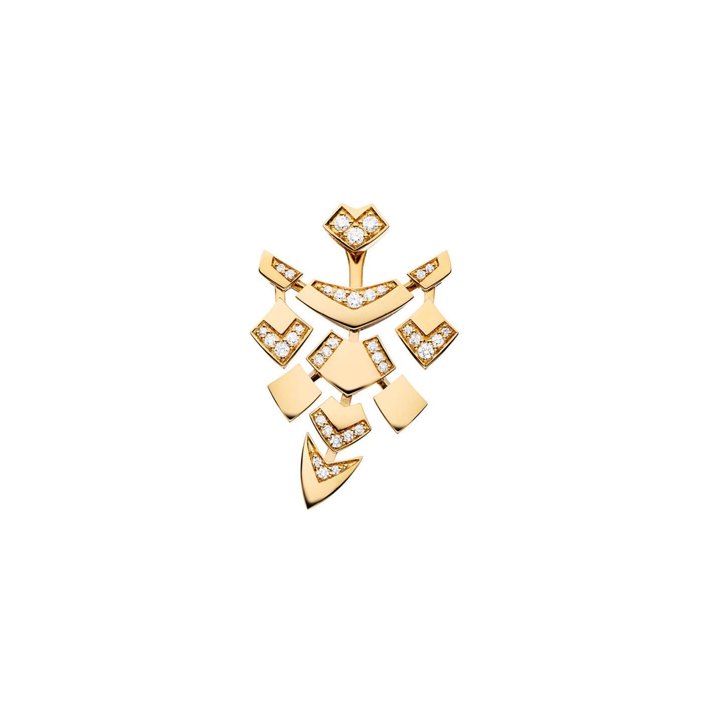 Boucle d'oreille Python diamants