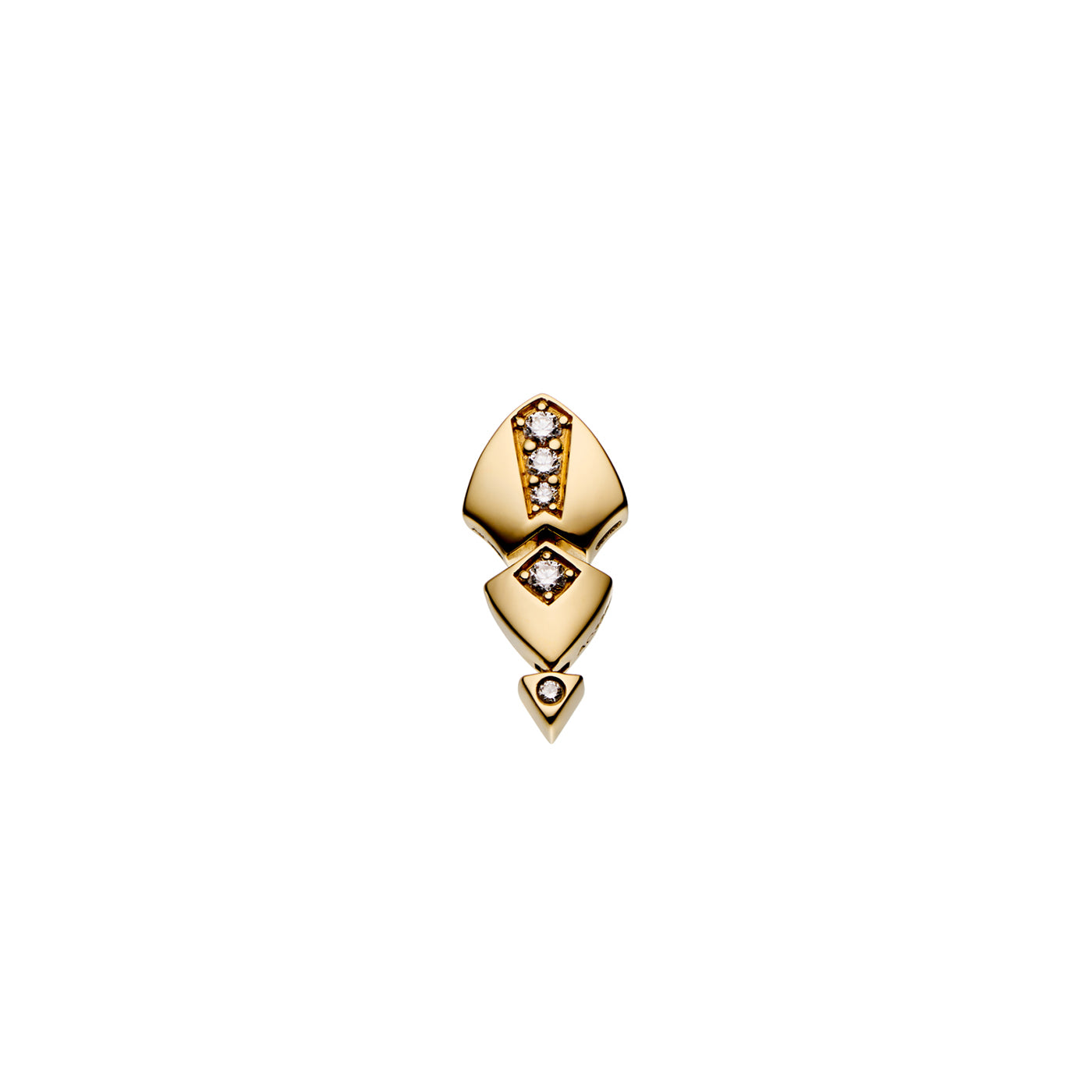 Boucle d'oreille Python diamants