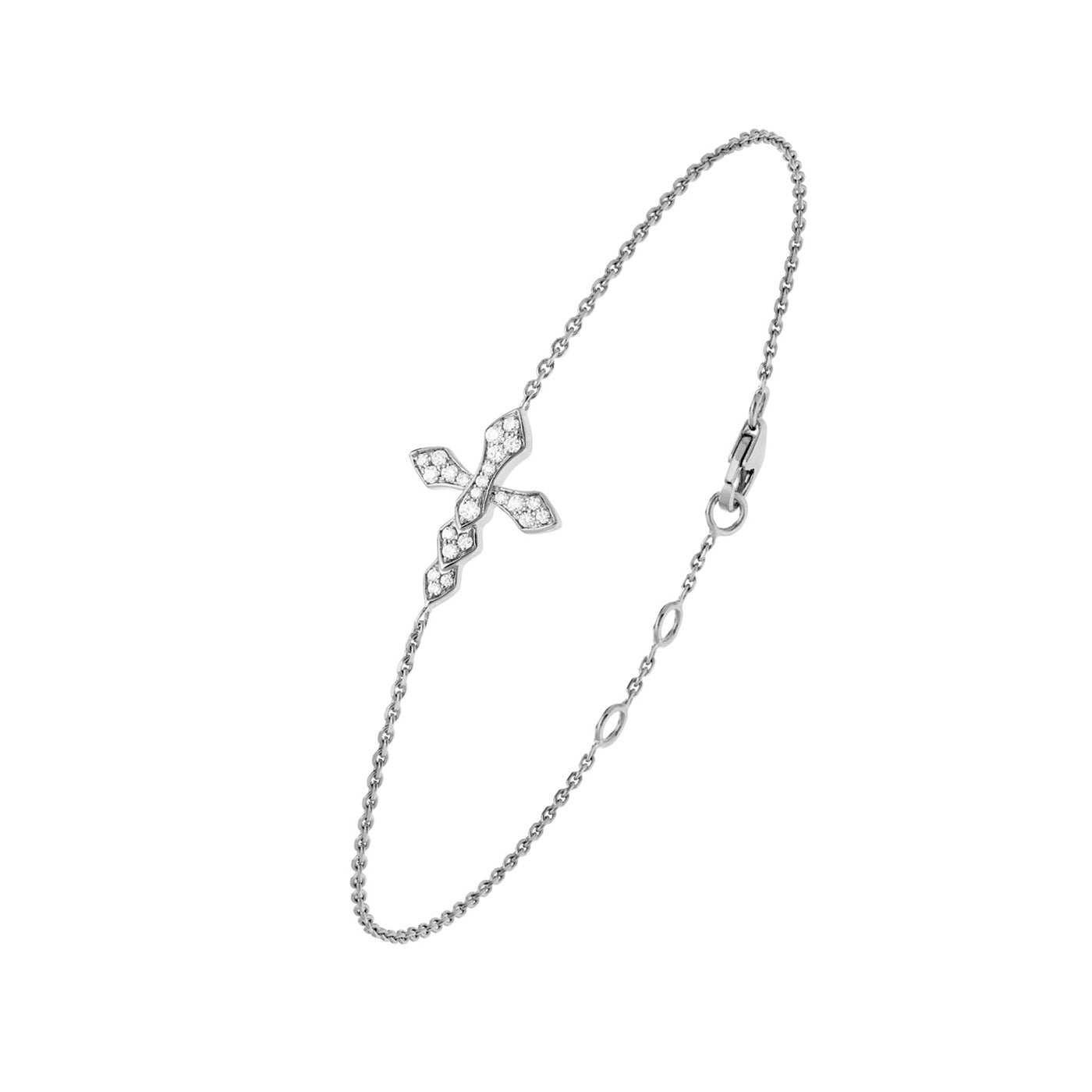Python diamond chain bracelet