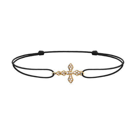 Bracelet cordon Python diamants
