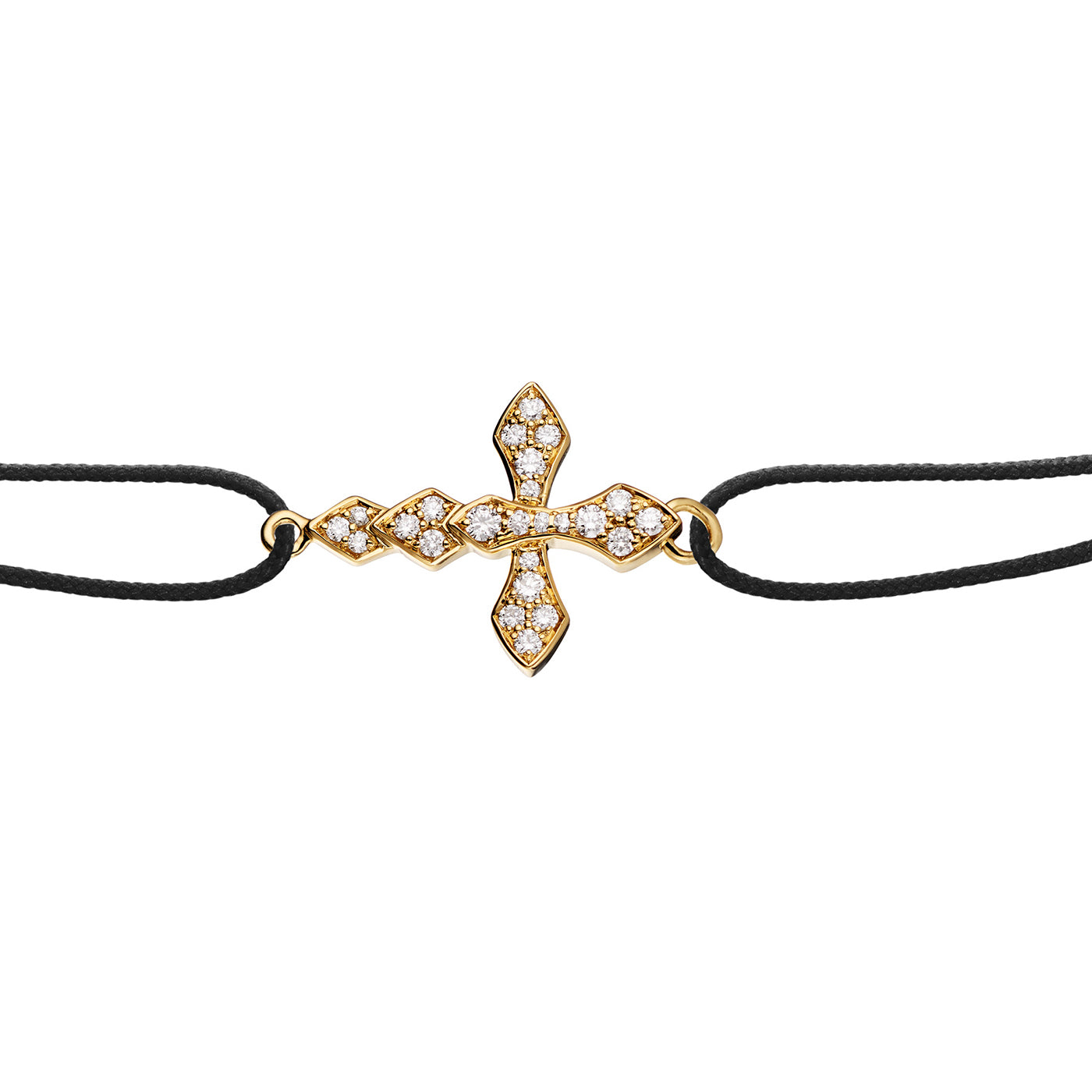 Bracelet cordon Python diamants