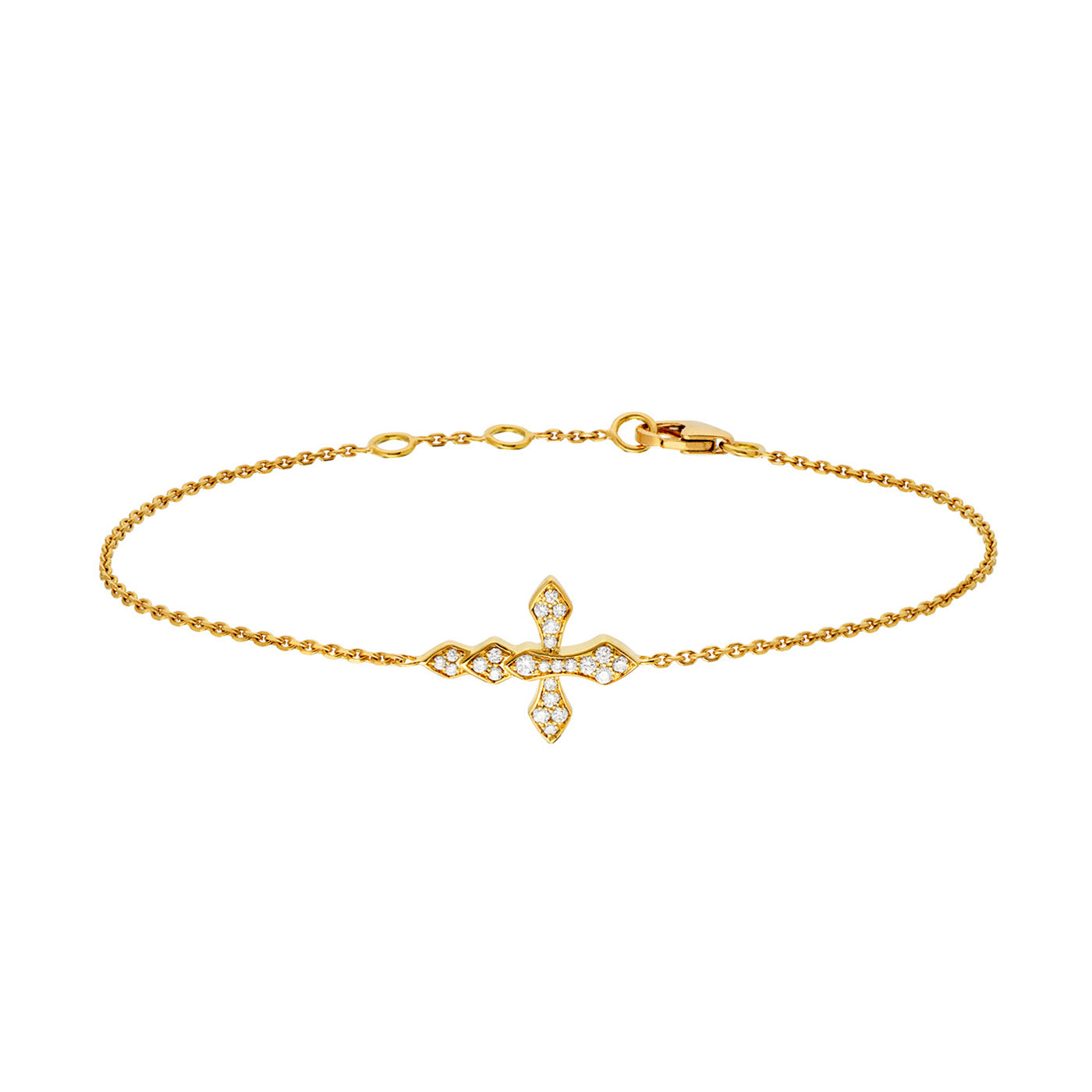 Bracelet chaîne Python diamants