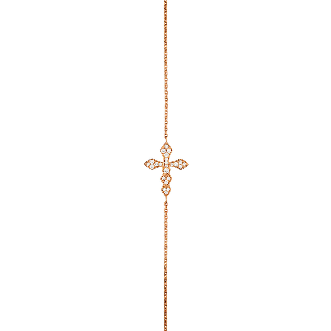 Bracelet chaîne Python diamants