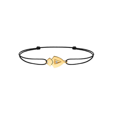 Bracelet cordon Python diamant