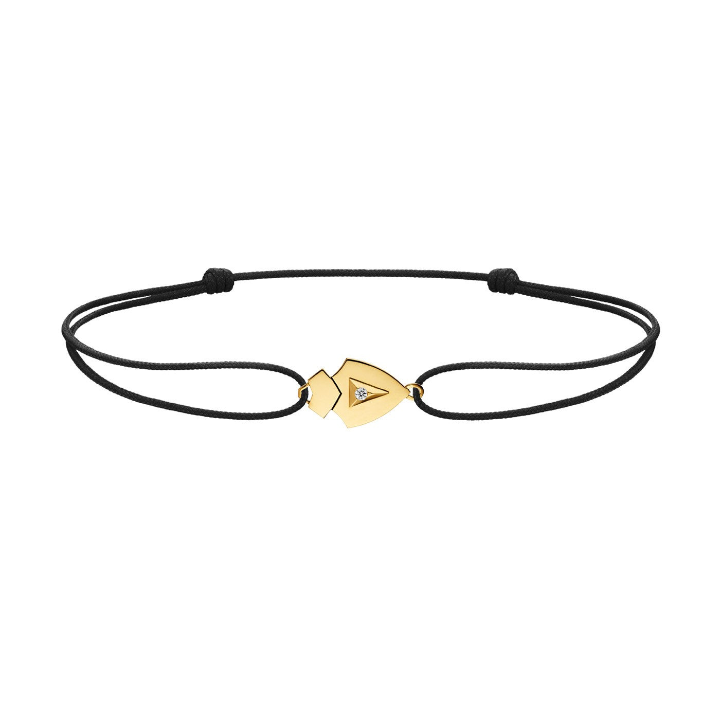Bracelet cordon Python diamant