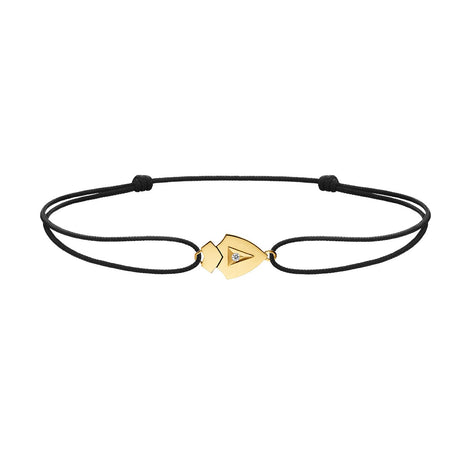 Bracelet cordon Python diamant