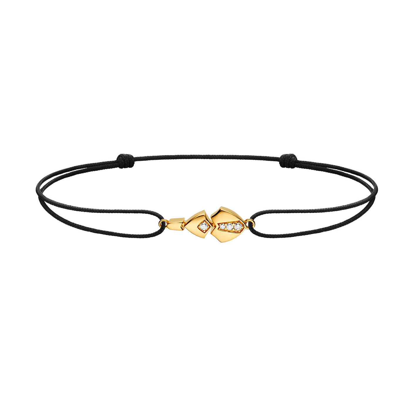 Bracelet cordon Python diamants